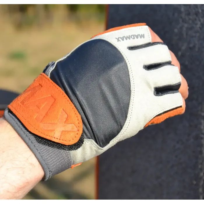 Перчатки для фитнеса MadMax MFG-850 Crazy Grey/Orange XXL (MFG-850_XXL) изображение 4