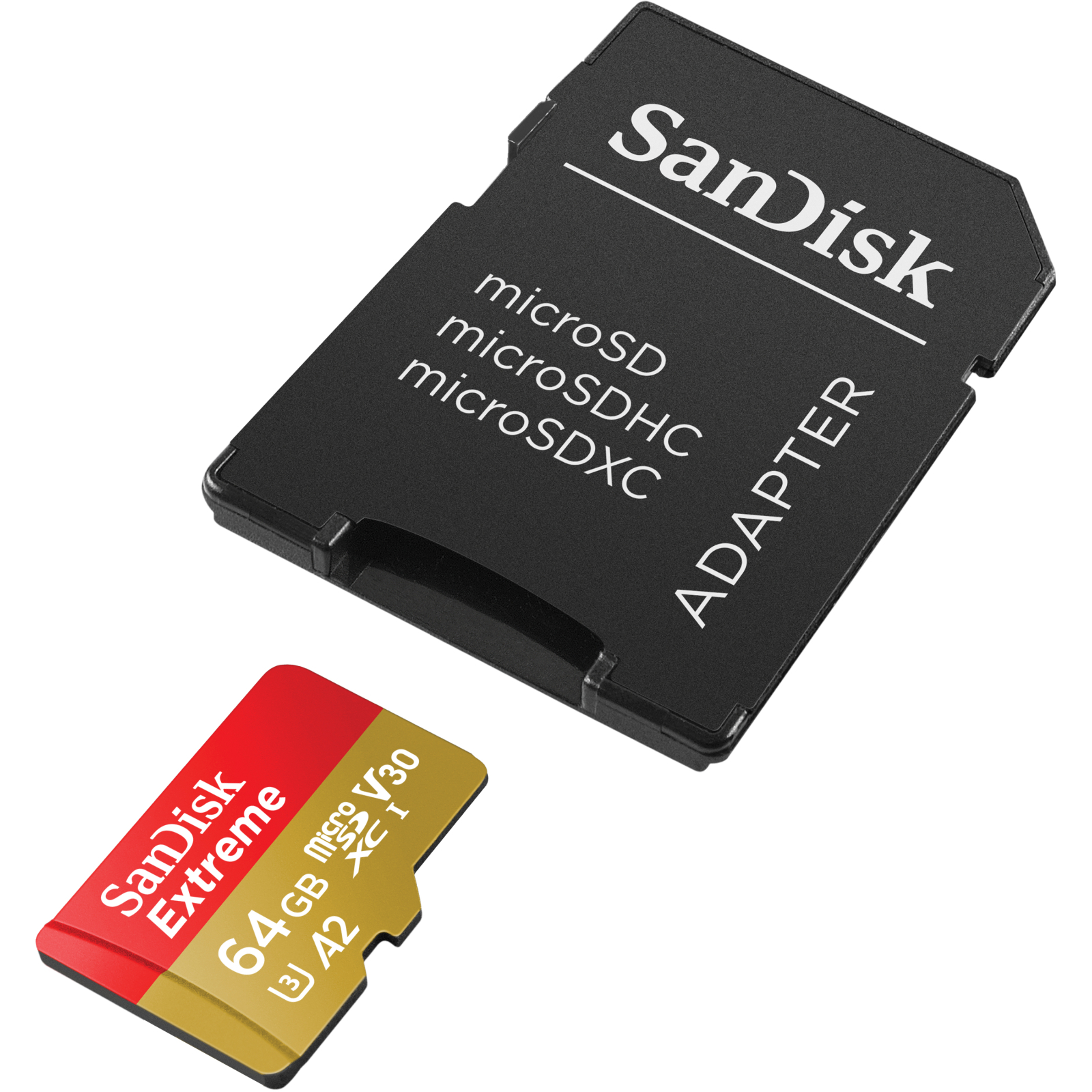 Карта пам'яті SanDisk 64GB microSD class 10 UHS-I U3 Extreme (SDSQXAH-064G-GN6MA) зображення 2
