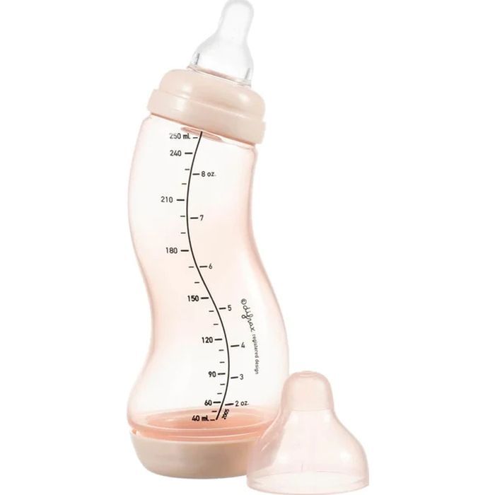 Бутылочка для кормления Difrax S-bottle Natural Trend с силиконовой соской, 250 мл (706 Caramel)