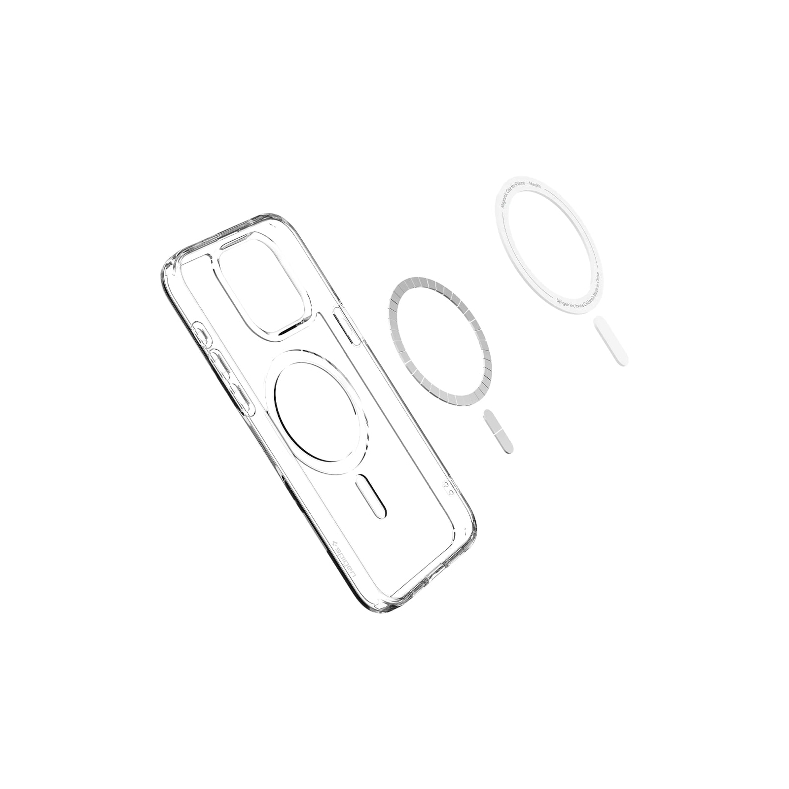 Чохол до мобільного телефона Spigen Apple iPhone 15 Pro Ultra Hybrid MagFit, White (ACS06715) зображення 6