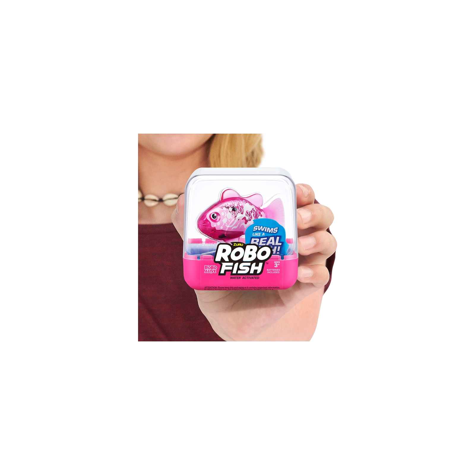 Інтерактивна іграшка Pets & Robo Alive S3 - Роборибка (рожева) (7191-6) зображення 10