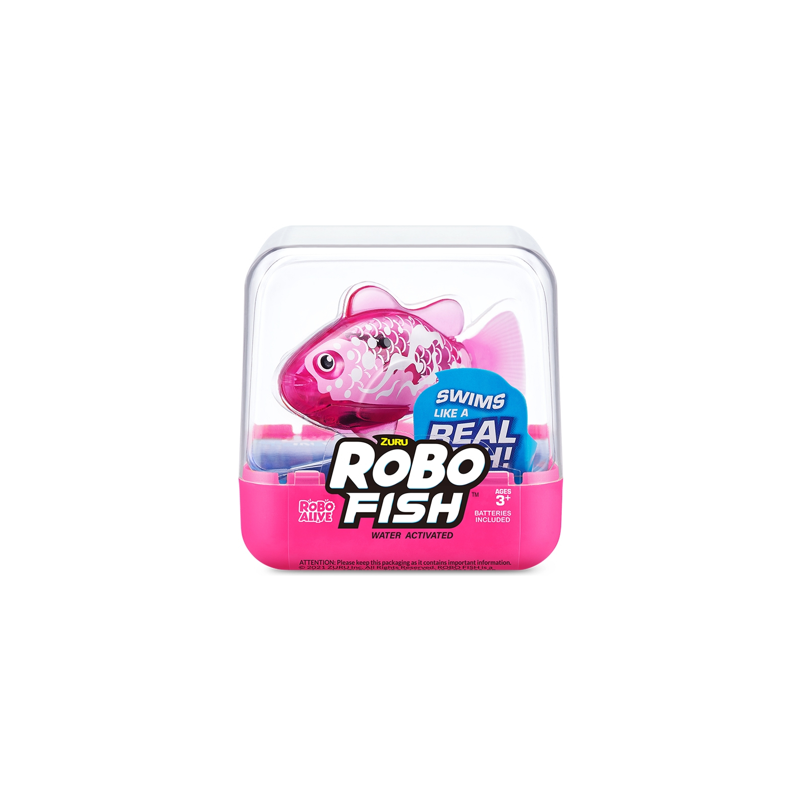 Інтерактивна іграшка Pets & Robo Alive S3 - Роборибка (рожева) (7191-6)