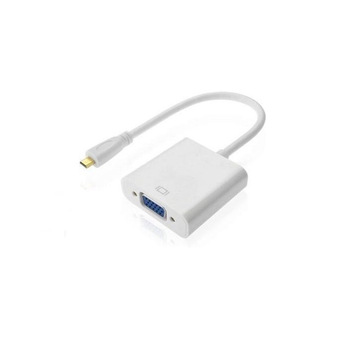 Переходник micro HDMI M to VGA F 0.3m 4K/2K White Voltronic (YT-C-mcHDMI(M)/VGA(F)-W)