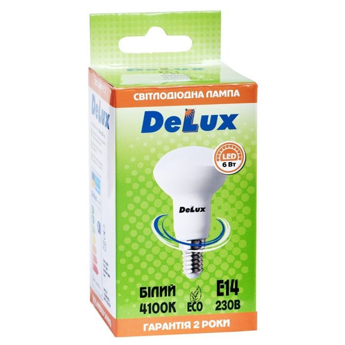 Лампочка Delux FC1 6Вт R50 4100K 220В E14 (90020563) изображение 2