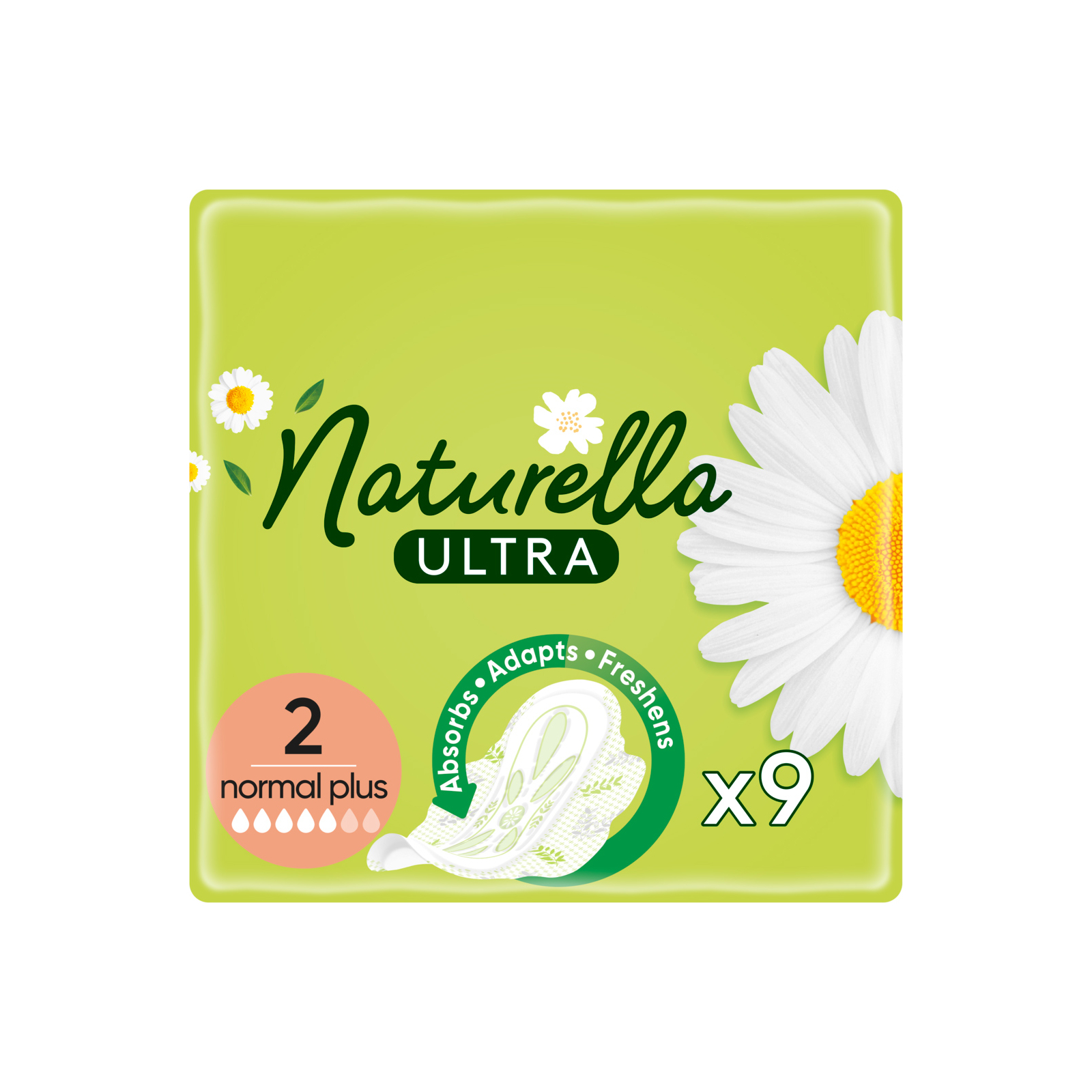Гігієнічні прокладки Naturella Ultra Normal Plus (Розмір 2) 18 шт. (8006540098257)