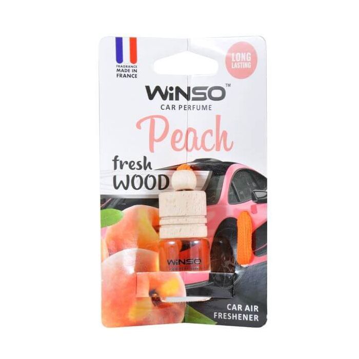 Ароматизатор для автомобиля WINSO Fresh WOOD Peach (530650)