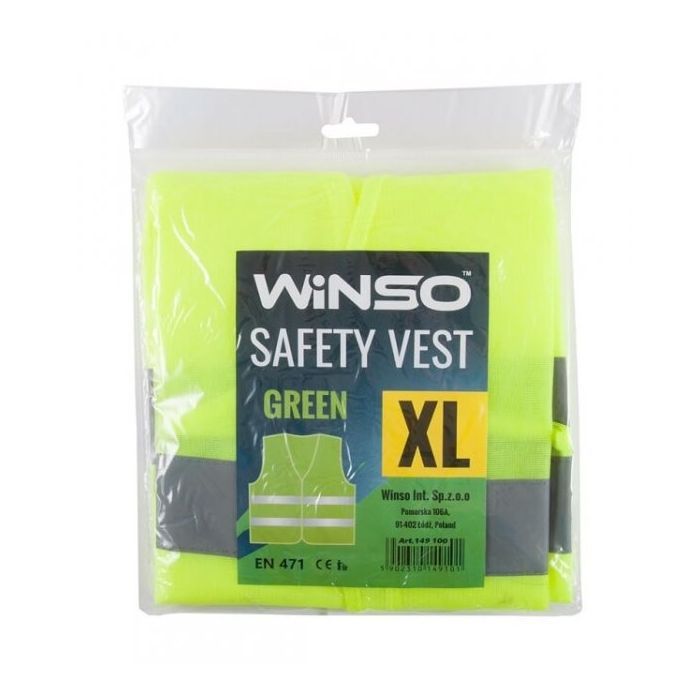 Жилет сигнальний WINSO зелений, XL (149100) зображення 2