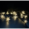 Гирлянда Chomik Снежинки струна 2,2м, 20 LED теплый белый, 2АА (5900779854208) изображение 5