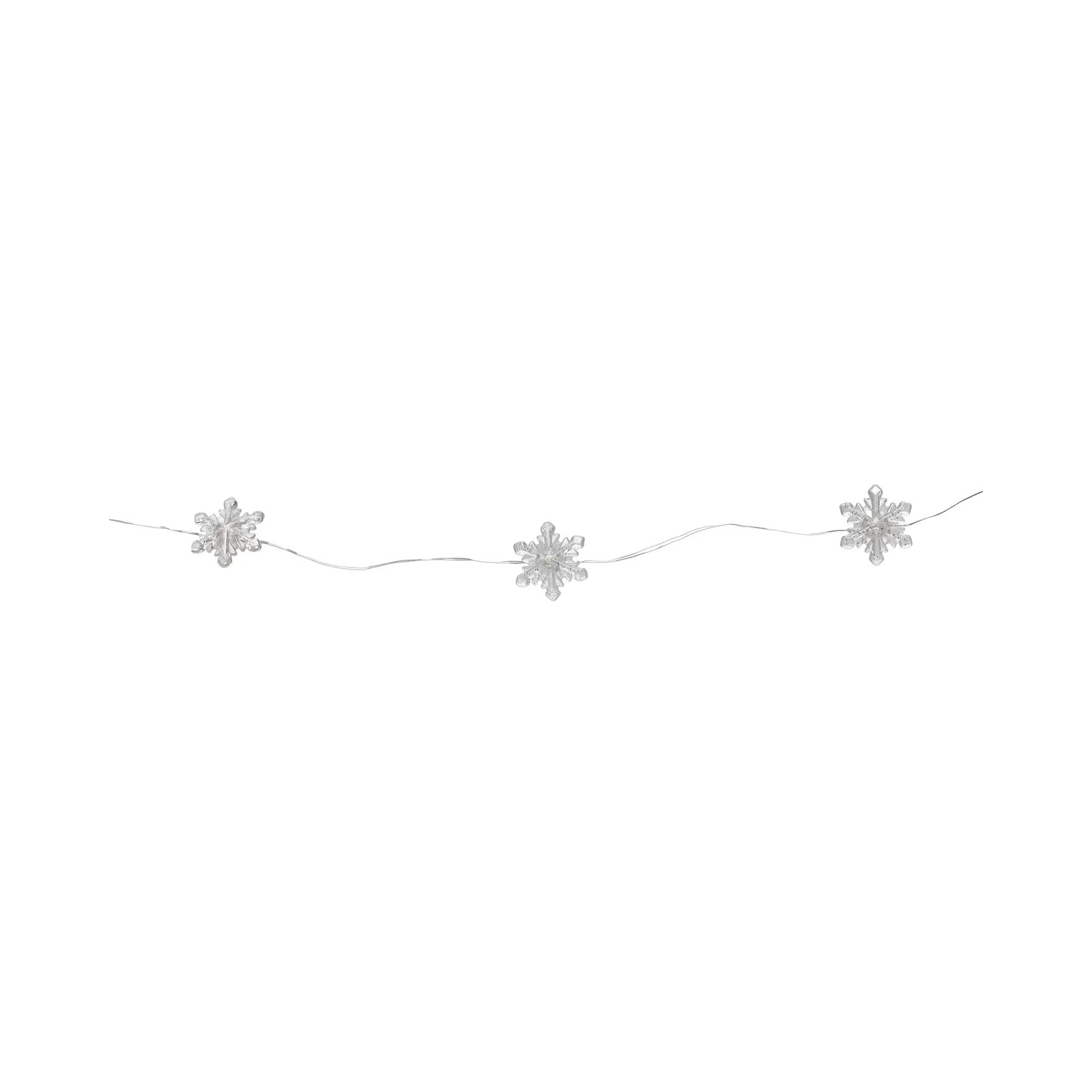 Гирлянда Chomik Снежинки струна 2,2м, 20 LED теплый белый, 2АА (5900779854208)