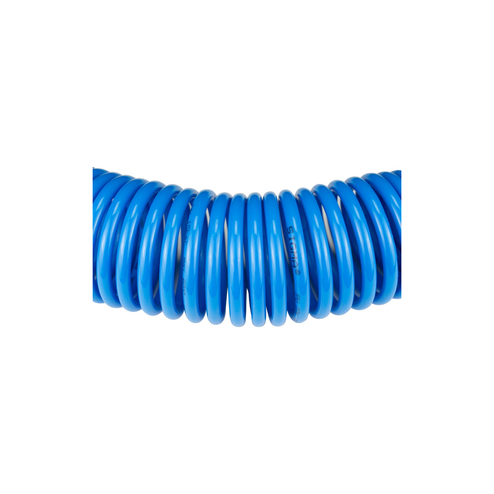 Пневматический шланг Sigma спиральный полиуретановый (PU) 10м 5.5x8мм (7012021) изображение 2