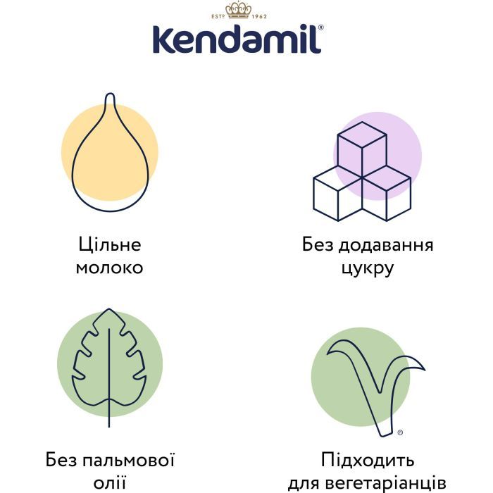 Детская каша Kendamil Молочная сливочная овсяная с 6 месяцев 150 г (92000005) изображение 2