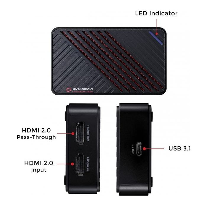 Пристрій захоплення відео AVerMedia GC553 ULTRA, 2160p60(pass-trought), 2160p30(record) (61GC5530A0A2) зображення 9