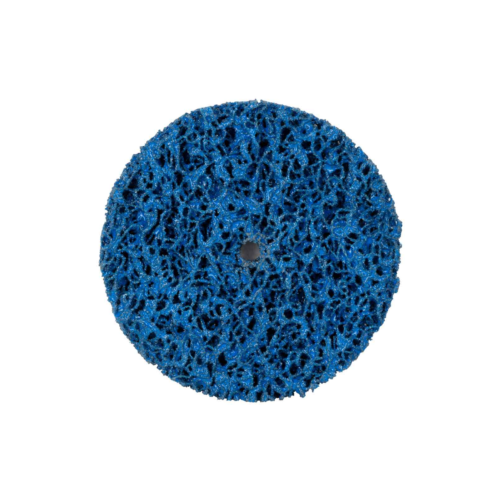 Круг зачистной Sigma из нетканого абразива (коралл) 125мм без держателя синий средняя жесткость (9175761)