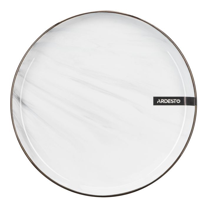 Тарелка Ardesto Marmo Біла 19 см Супова (AR2919MRBW) изображение 5