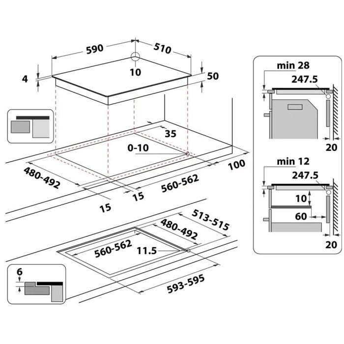 Варочна поверхня Whirlpool WLB4060CPNE зображення 9