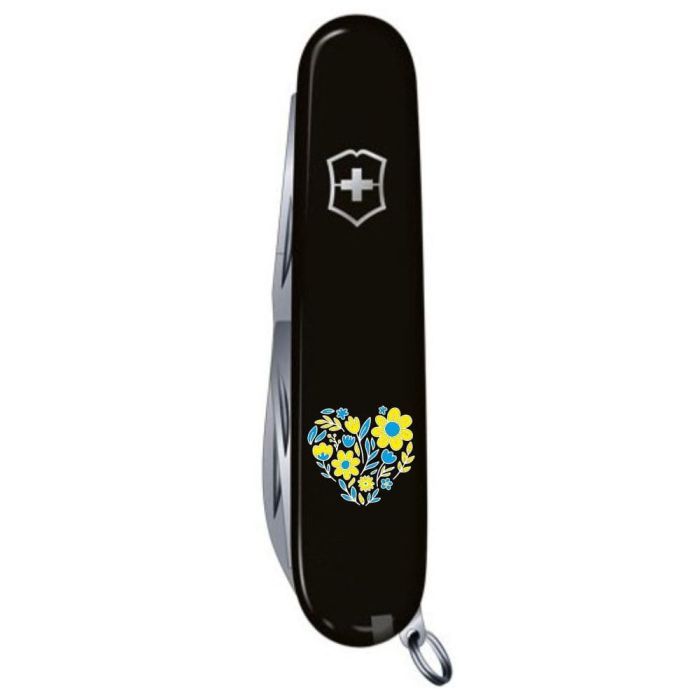 Нож Victorinox Spartan Ukraine 91 мм Синьо-прозорий/Жовтий (1.3603.T2.8) изображение 4