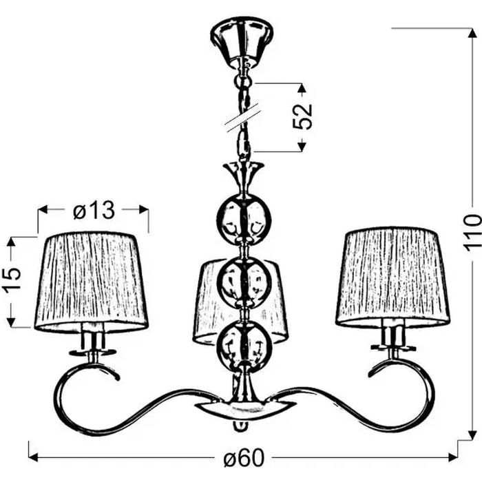 Люстра Candellux CLARA (33-21618) изображение 2