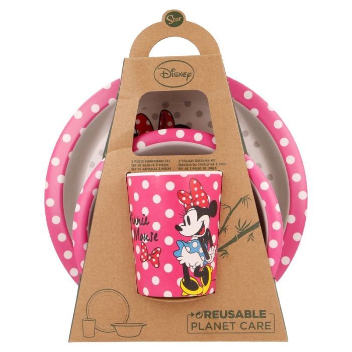 Набір дитячого посуду Stor Disney - Minnie Mouse, Bamboo Premium Set (Stor-01285) зображення 3