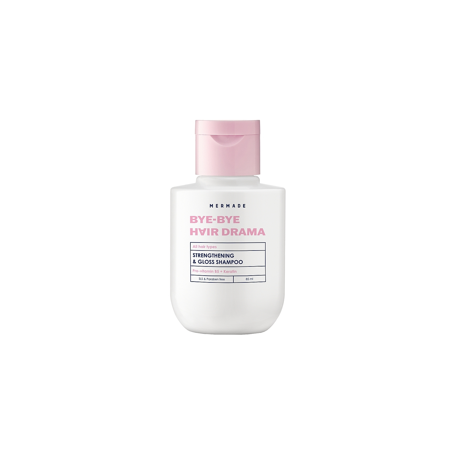 Шампунь Mermade Keratin & Pro-Vitamin B5 Strengthening & Gloss Shampoo Для зміцнення та сяйва волосся 85 мл (4823122900043)