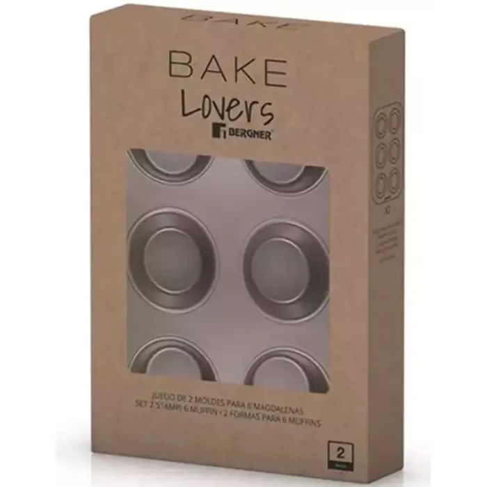 Форма для выпечки Bergner Bakeware lovers для мафінів Набір 2 предмета (BG-37197-CO) изображение 4