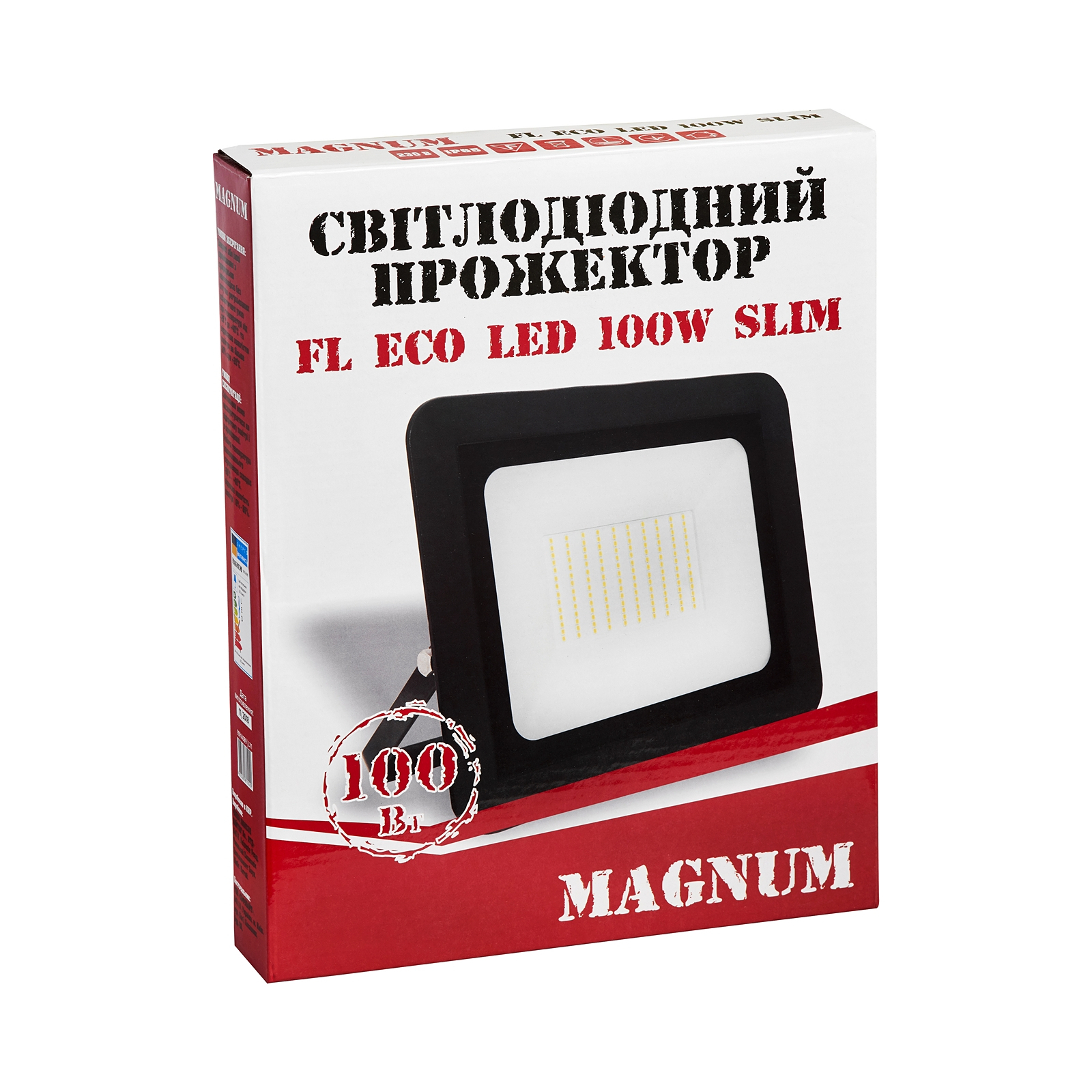Прожектор MAGNUM FL ECO LED 100Вт slim 6500К IP65 (90014089) изображение 4