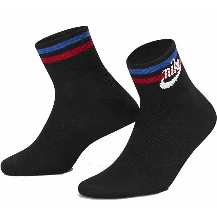 Шкарпетки Nike U NK NSW EVERYDAY ESSENTIAL AN 3PR DX5080-010 38-42 3 пари Чорні (196148786019) зображення 2