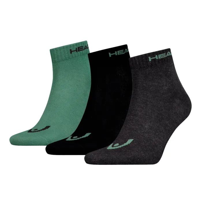 Носки Head Quarter 3P Unisex 761011001-164 3 пари Зелений/Чорний 35-38 (8718824742007)