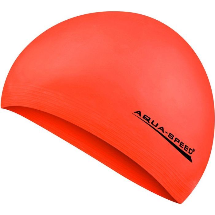 Шапка для плавания Aqua Speed Soft Latex 122-75 5733 неоновий помаранчевий Уні OSFM (5908217657336)