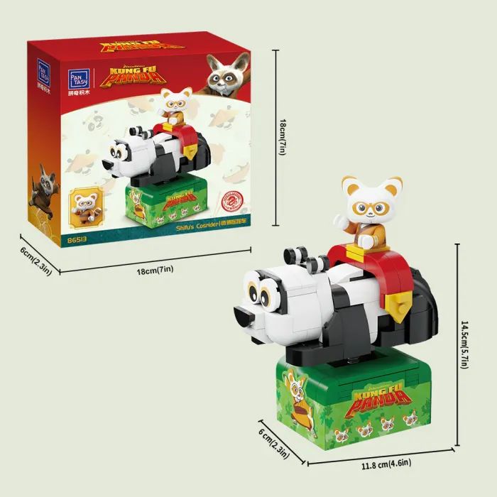 Конструктор Pantasy Kung Fu Panda Косрайдер Шифу (86513) изображение 4