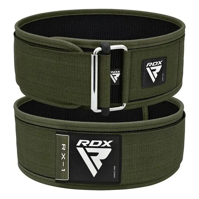 Атлетичний пояс RDX RX1 Weight Lifting Belt Army Green S (WBS-RX1AG-S) зображення 2