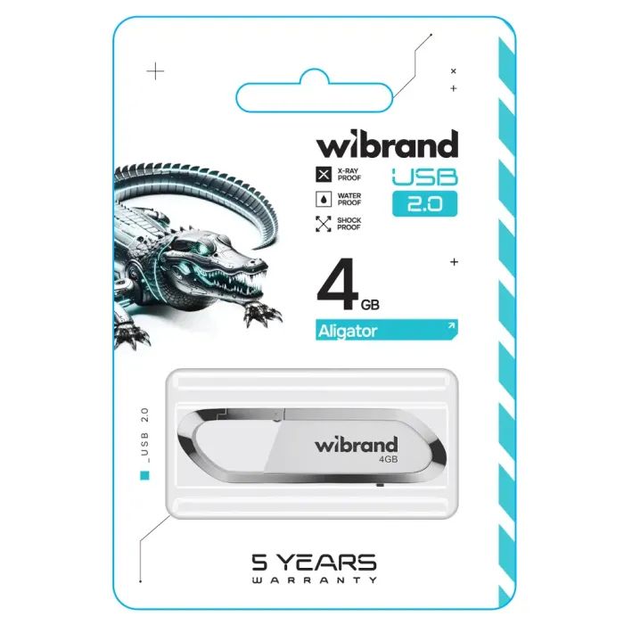 USB флеш накопитель Wibrand 4GB Aligator Blue USB 2.0 (WI2.0/AL4U7U) изображение 2