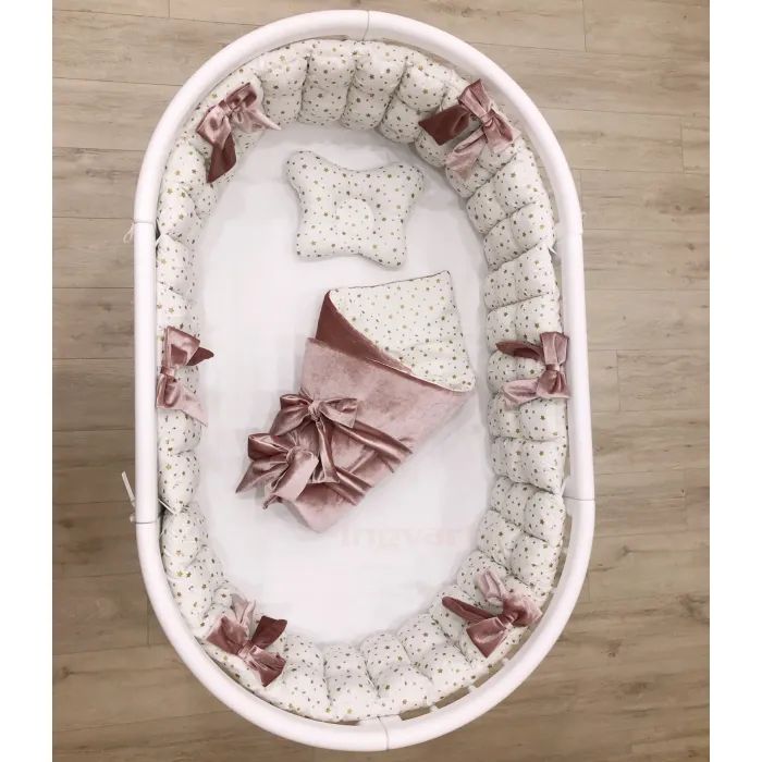 Детский постельный набор Ingvart Звездный лоск 5-в-1 в кроватку Nika (345674567-1) изображение 3