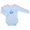 Боди детское Breeze с длинным рукавом с автобусом (1027-74-blue1)