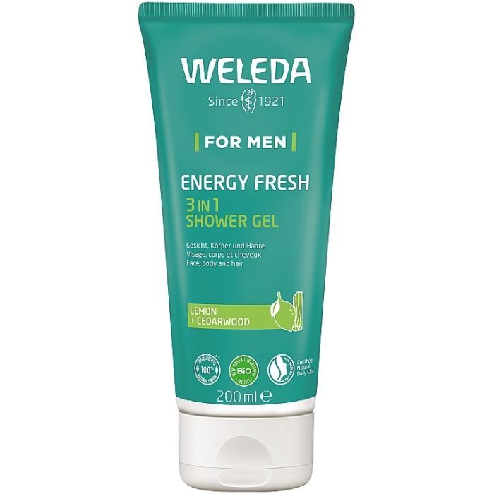 Гель для душа Weleda Energy Fresh Shower Gel 3 в 1 200 мл (7611916558283)