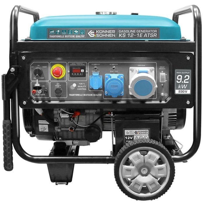 Генератор Konner&Sohnen KS 12-1E ATSR, 230V, 9.2kW, АВР(ATS), електростартер (KS12-1EATSR)