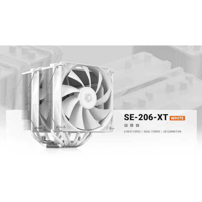 Кулер для процессора ID-Cooling SE-206-XT White изображение 9