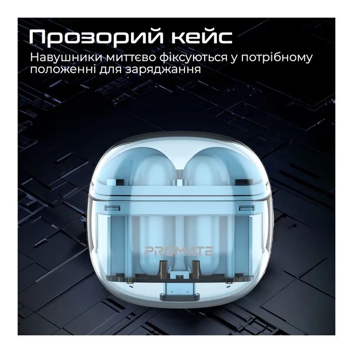 Навушники Promate TransPods Blue (transpods.blue) зображення 8