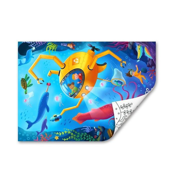 Пазл Hape Океан с раскраской (E1643) изображение 4