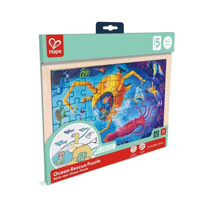 Пазл Hape Океан с раскраской (E1643) изображение 8