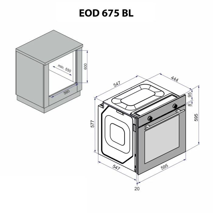 Духовой шкаф Minola EOD 675 WH изображение 12