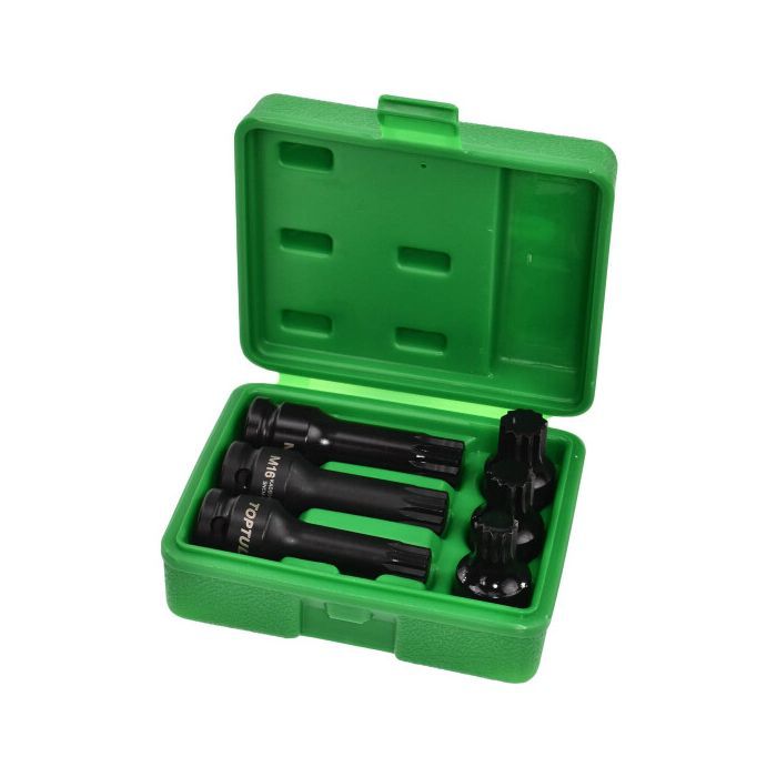 Набор головок Toptul ударных SPLINE 1/2" M14-M18 6шт. (GDAI0601) изображение 2