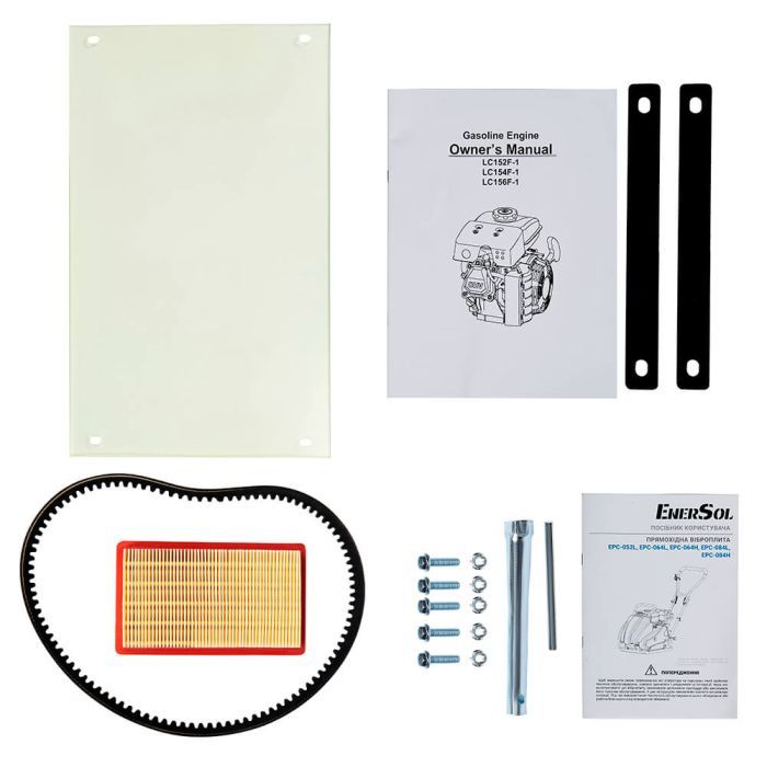 Віброплита Enersol прямохідна, двиг. Loncin LC152F, 1.2 кВт/1.63 к.с., (EPC-052L) зображення 5