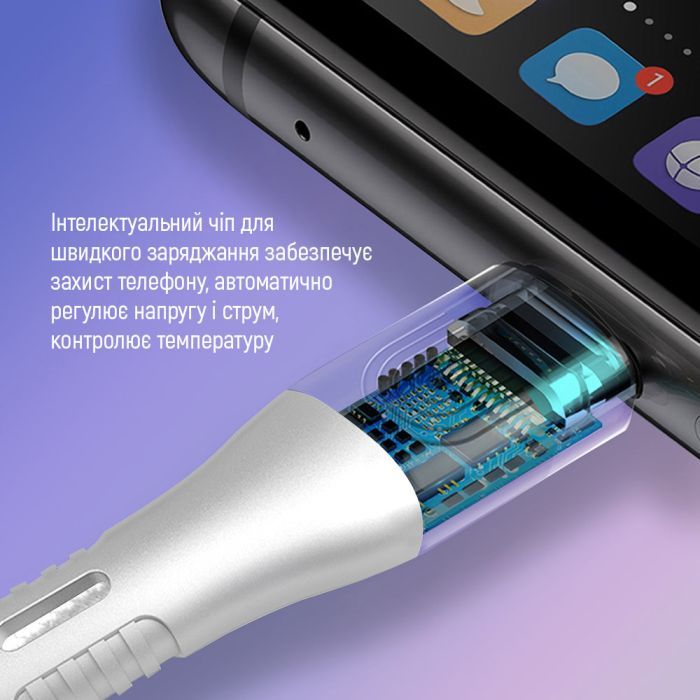 Дата кабель USB-C to USB-C 1.0m (PD Fast Charging 240W) 5А white ColorWay (CW-CBPDCC065-WT) зображення 8