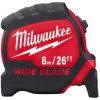 Рулетка Milwaukee Премиум с широким полотном 8м(26ft)/33мм, футовая (4932471818)