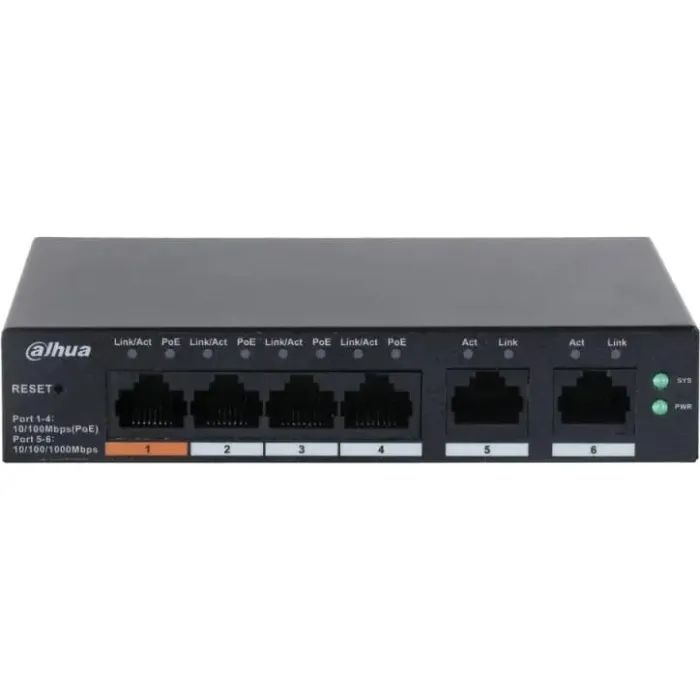 Коммутатор сетевой Dahua DH-CS4006-4ET-60