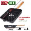 Сковорода Brizoll Optima чавунна квадратна Гриль з ручкою 260х260х50 мм (O262650G-P) зображення 3