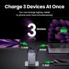 Зарядний пристрій Ugreen 3xUSB 100W (2xUSB-C+USB-A) Gan Nexode Pro X757 (25874) зображення 3