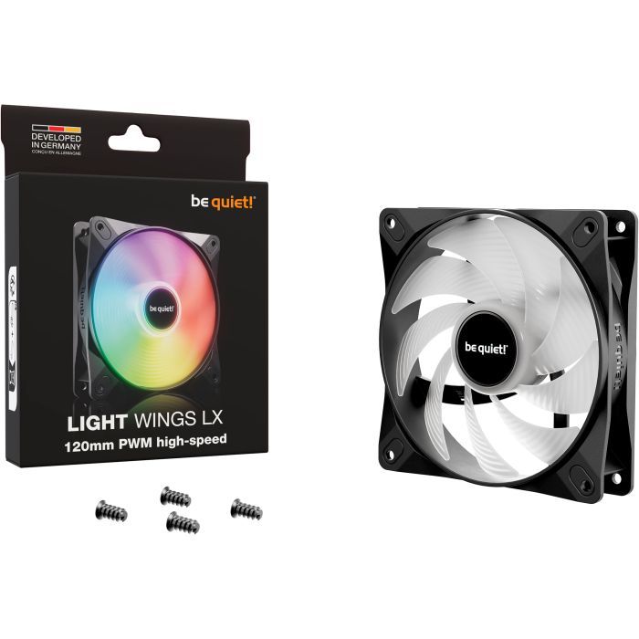Кулер до корпусу Be quiet! LIGHT WINGS LX 120mm PWM high-speed (BL123) зображення 5