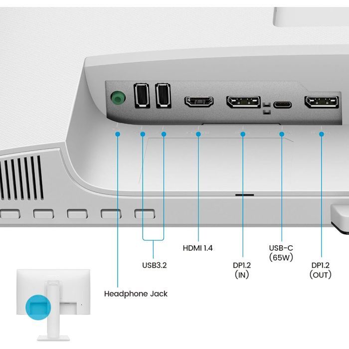 Монітор BenQ GW2486TC WHITE зображення 10
