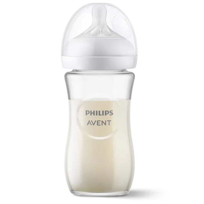 Бутылочка для кормления Philips AVENT Natural Природный поток 240 мл стеклянная (SCY933/01) изображение 4